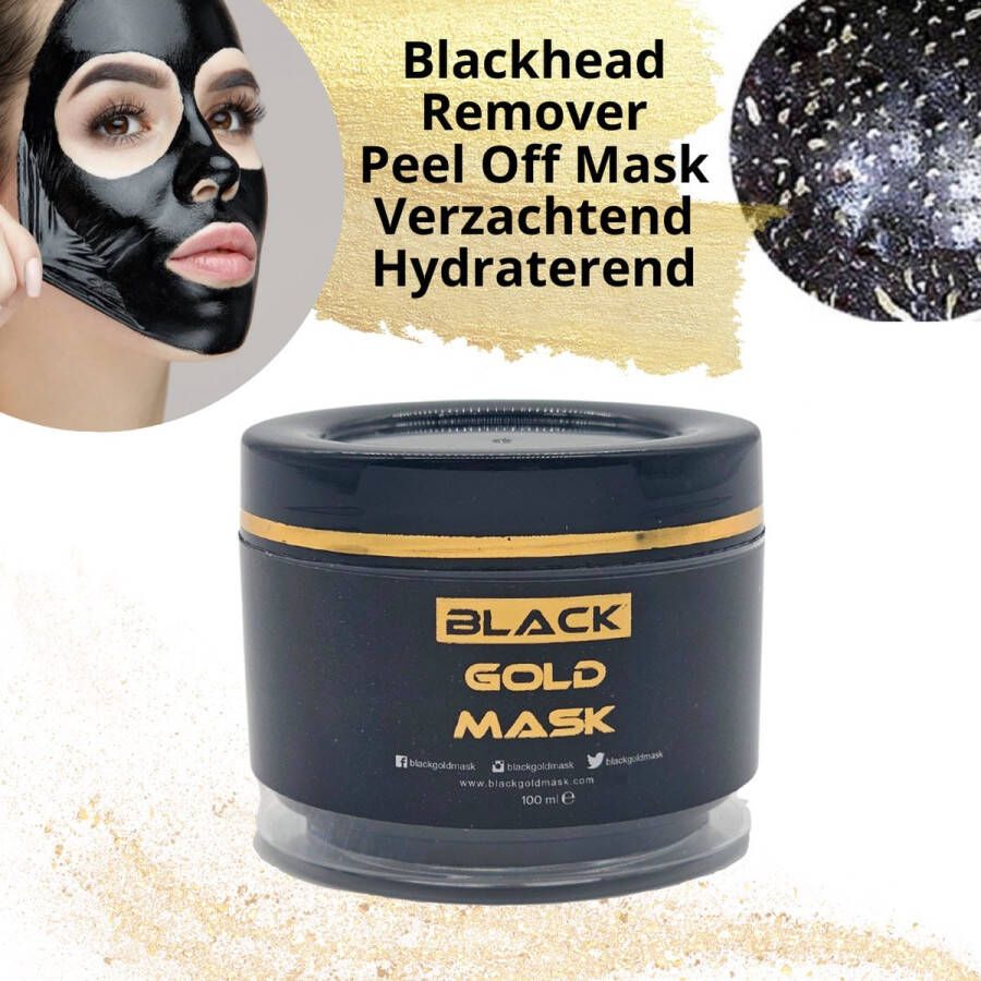 Black Gold Mask Black Gold peel off masker Gezichtsmasker Blackhead remover mask 100ML Tegen mee eters en acne