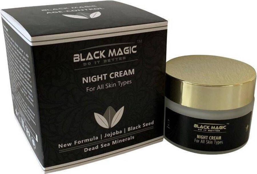 Black Magic Dead Sea Minerals Black Magic Nachtcrème met Dode Zee mineralen voor alle huidtypes