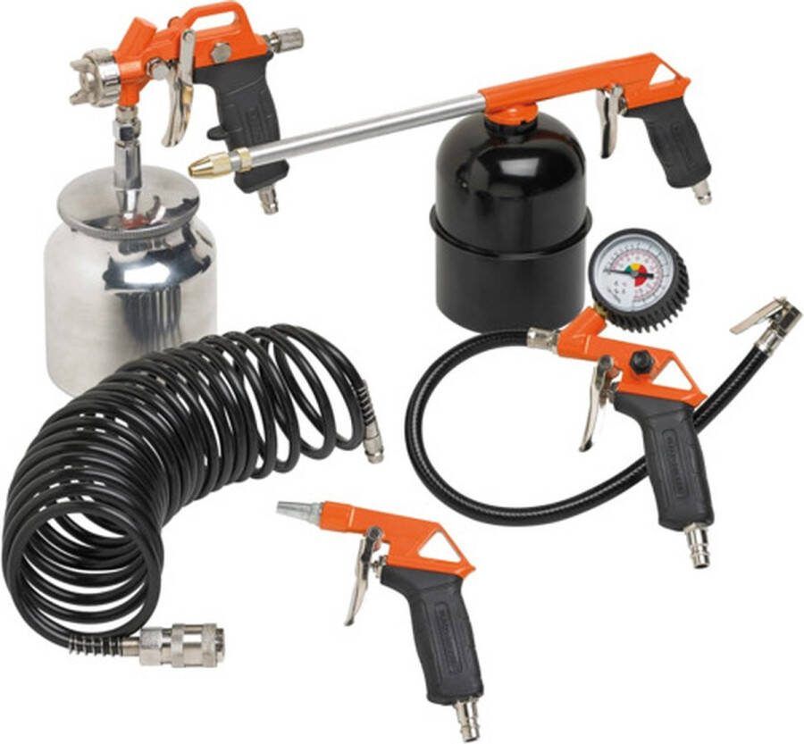 BLACK+DECKER Accessoireset voor Compressor 5-delig