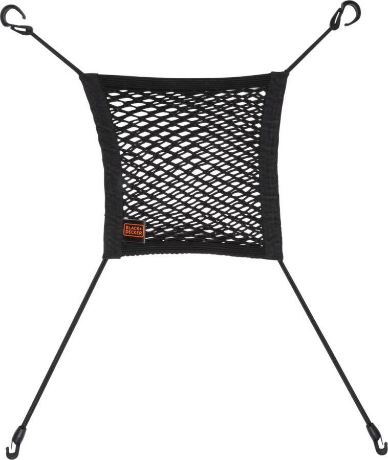 BLACK+DECKER Autostoel Organizer Opbergnet Bagagenet 30 x 28 cm Auto Organizer Achterbank
