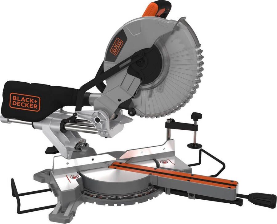 2302 BLACK+DECKER BES710-QS Afkort- Verstekzaag 2100W 254mm zaagblad