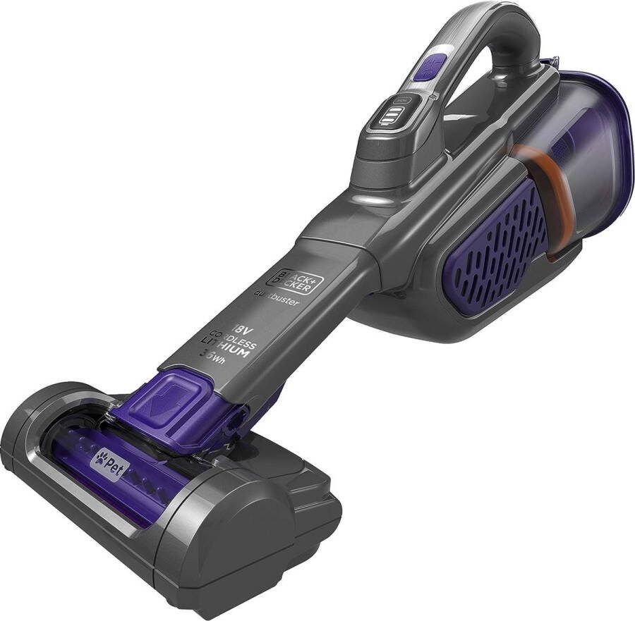BLACK+DECKER BHHV520BFP-QW PET Kruimeldief Reinigbaar filter Borstel voor dierenharen - Foto 2