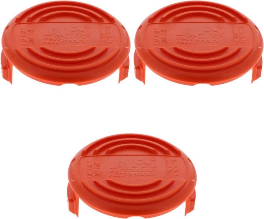 BLACK+DECKER Black + Decker Grastrimmer Deksel afdekplaatje kap van spoelkap van grastrimmer kantenmaaier 3 stuks 385022-03N