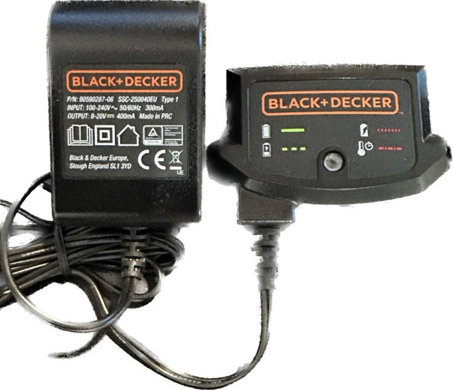 BLACK+DECKER Black + Decker Oplader Acculader voor elektrisch gereedschap (90590287-06)