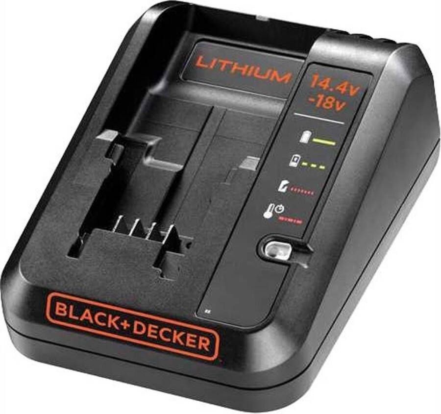 BLACK+DECKER Black + Decker Oplader Geschikt voor Black + Decker 14 4V en 18V Accu s 90599854-06