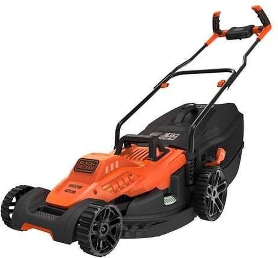 BLACK+DECKER Black & Decker BEMW481BH grasmaaier Duwgrasmaaier AC Zwart Oranje