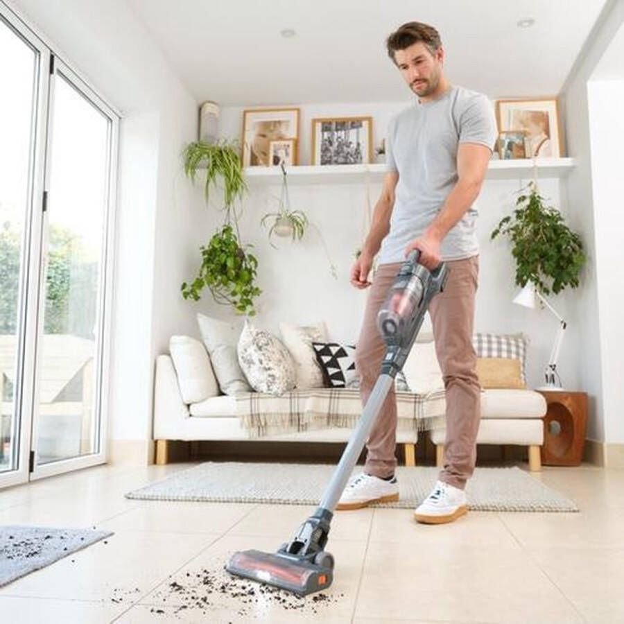 BLACK+DECKER Black & Decker BHFEA18D1 handstofzuiger Grijs Zakloos