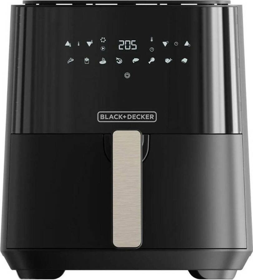 BLACK+DECKER Black & Decker BXAF5000E Enkel 5 l 1450 W Heteluchtfriteuse Zwart
