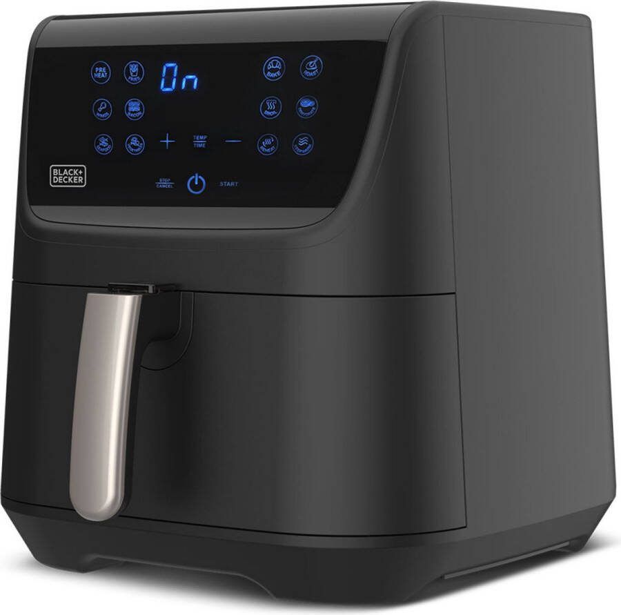 BLACK E DECKER Black & Decker BXAF5500E Enkel 5 l Vrijstaand 1800 W Heteluchtfriteuse Zwart
