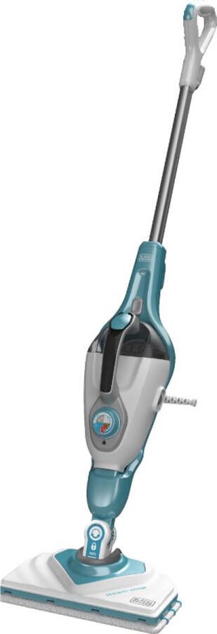 BLACK+DECKER Black & Decker Steam-Mop Rechtopstaande stoomreiniger 0 5 l 1600 W Blauw Wit