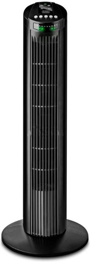 BLACK+DECKER BLACK & DECKER ventilator| BEST SELLER | Torenventilator zwart | Ventilator met timer | INCL. Afstandsbediening | Staand | Waaier |