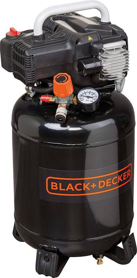 BLACK+DECKER Compressor BD195 24V NK Olievrij Tank 24 Liter 10 Bar