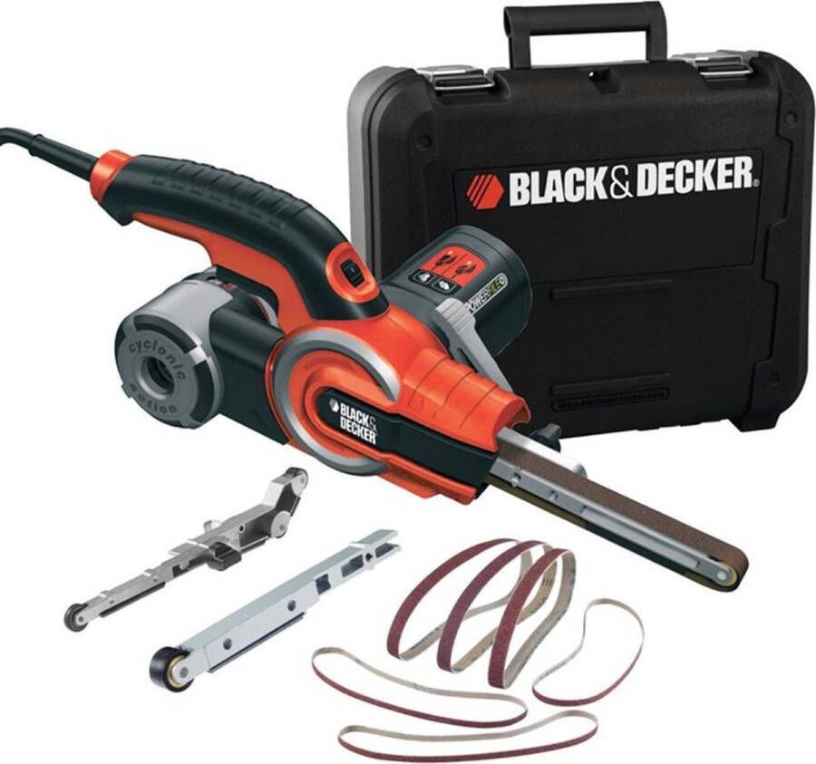 BLACK+DECKER KA902EK-QS Powerfile Bandschuurmachine 400W met 12 accessoires
