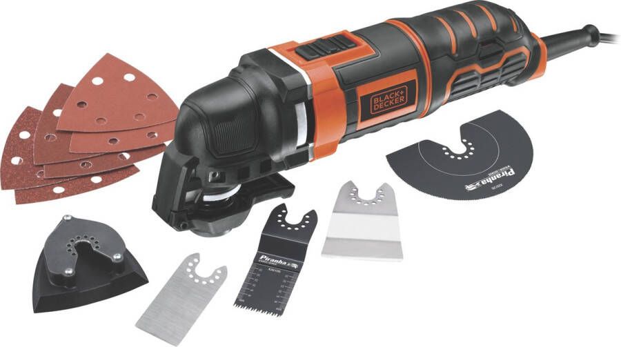 BLACK+DECKER MT300KA-QS Multitool Oscillerend 300W Incl. koffer en 11 accessoires
