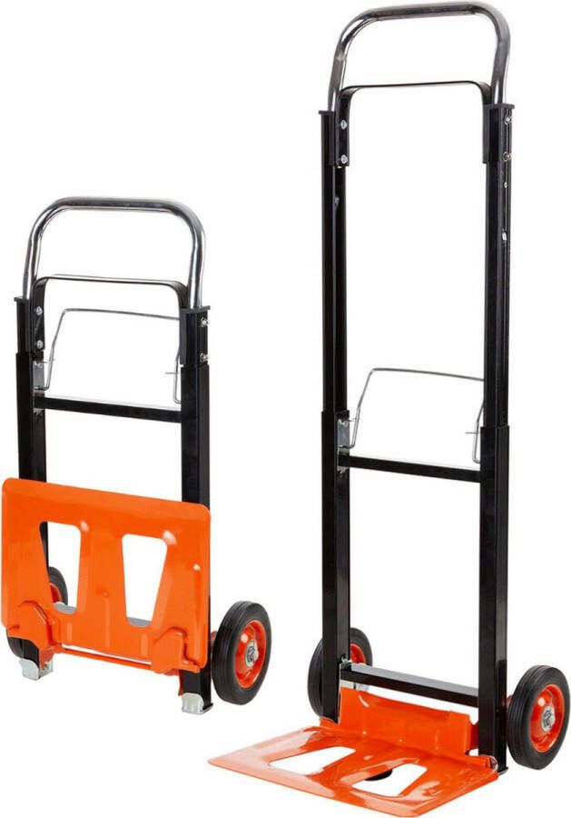 BLACK+DECKER Steekwagen BXWT-H305 Opvouwbare Transportkar Laadvermogen 90 Kilo 42 5 x 38 8 x 97 5 CM Ingeklapt: 20 x 38 5 x 70 5 CM Staal Aluminium