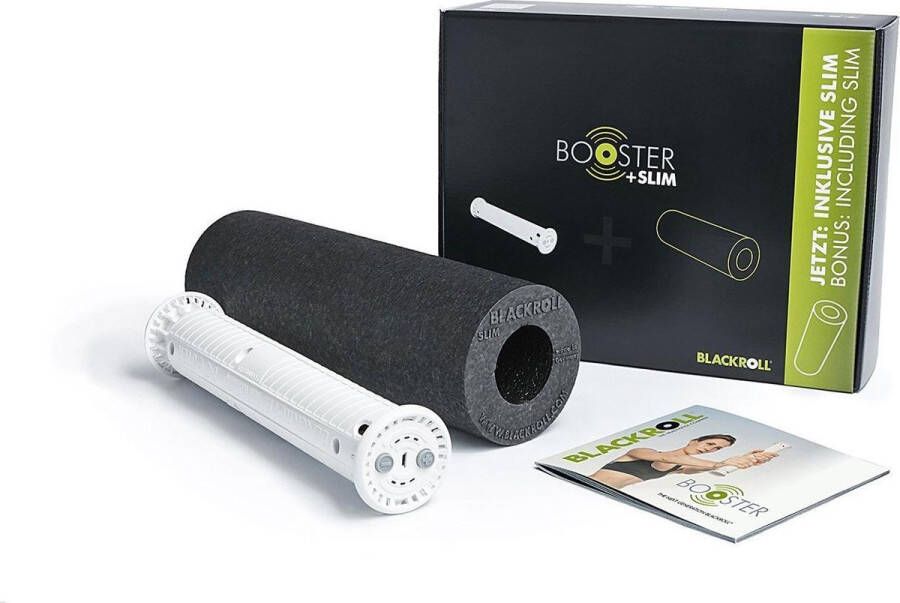 BLACKROLL Booster Massageapparaat voor Punctuele massage incl. gratis Slim Foam Roller Wit