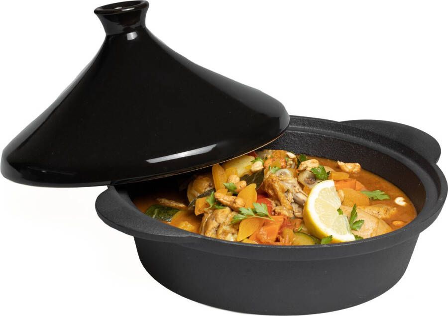 Blackwell Tajine Gietijzer Zwart Inductie geschikt ø 30 cm 3 liter