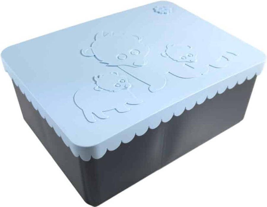 Blafre Lunchtrommel L Beren Licht Blauw Navy Blauw