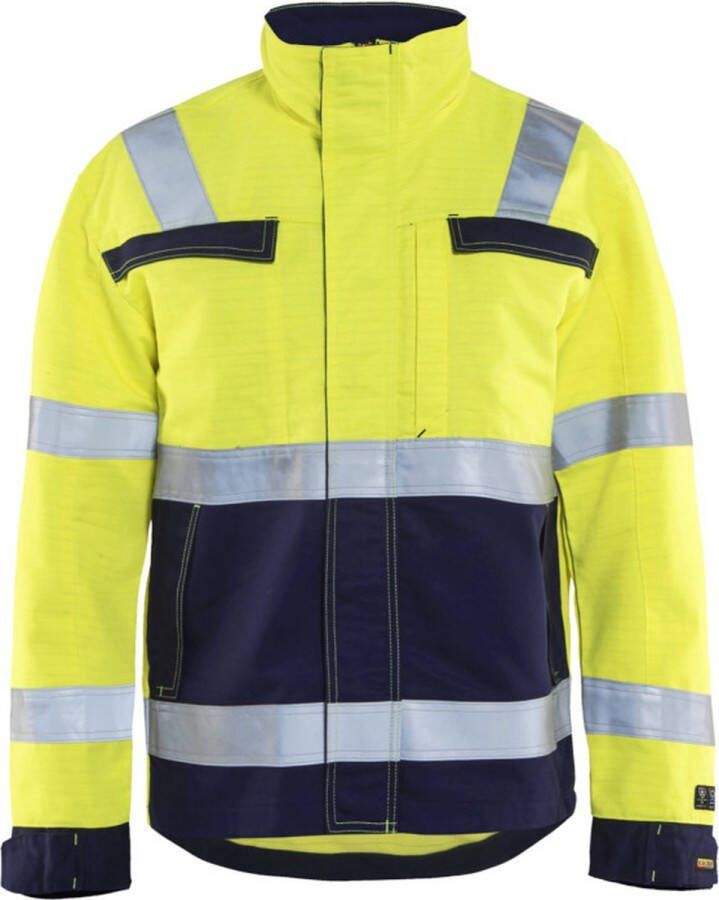 Blåkläder 4087-1514 Multinorm jas Geel Marineblauw maat XL