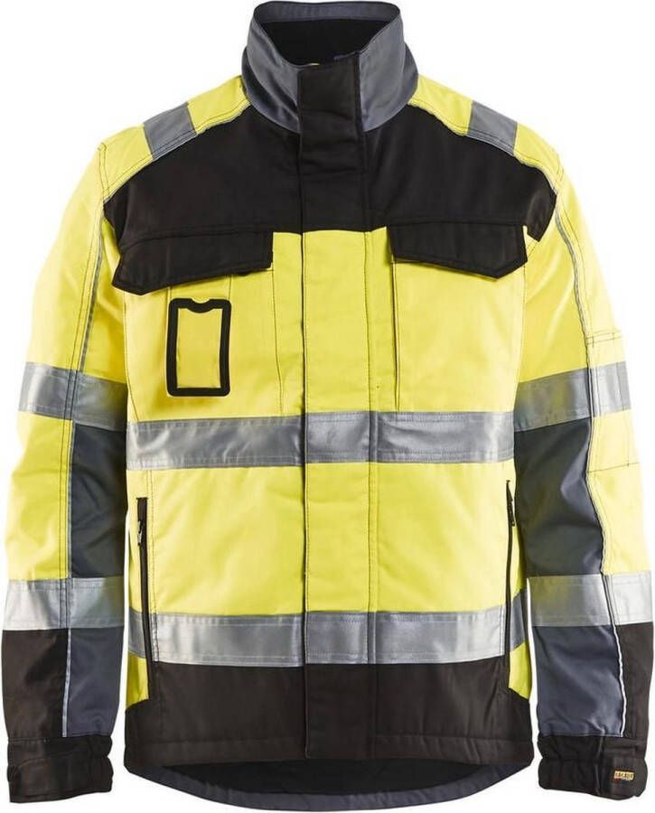 Blåkläder 4851-1811 Winterjas High Vis Geel Zwart maat L