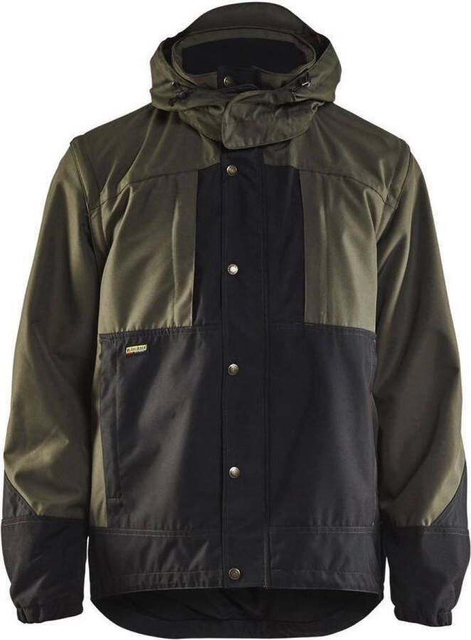 Blåkläder 4854-1977 Garden jas Ongevoerd Army Groen Zwart maat XXL