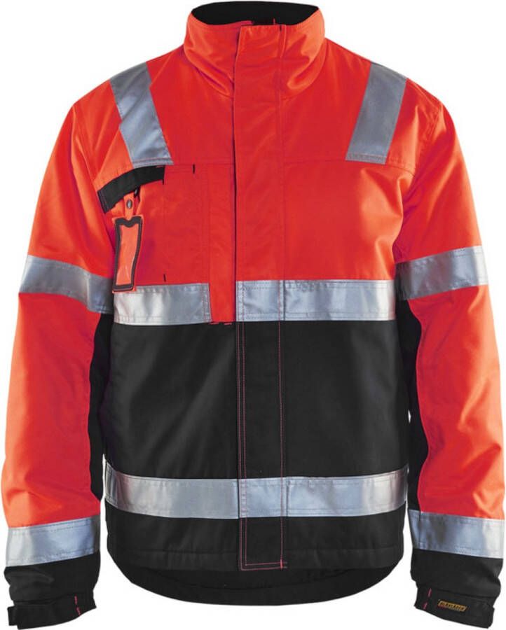 Blåkläder 4862-1811 Winterjas High Vis Rood Zwart maat M