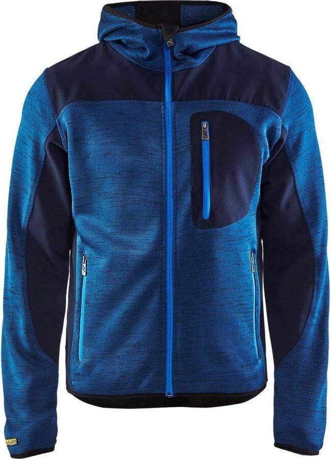 Blåkläder 4930-2117 Gebreid vest met softshell Marineblauw Marineblauw maat L