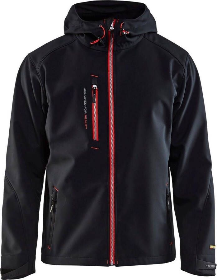 Blåkläder 4949-2517 Softshell Jack Zwart Rood maat 4XL