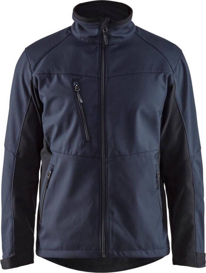 Blåkläder 4950-2516 Softshell Jack Donker marineblauw Zwart maat XL