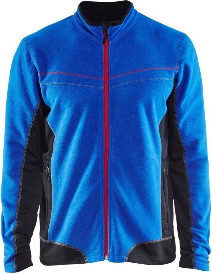 Blåkläder 4997-1010 Microfleecevest Korenblauw Zwart maat XL