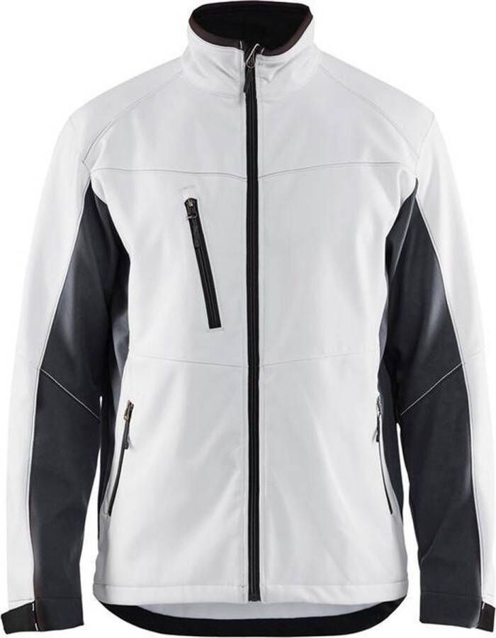 Blåkläder Blaklader 4950 Softshell Werkjas Wit Donkergrijs 2XL