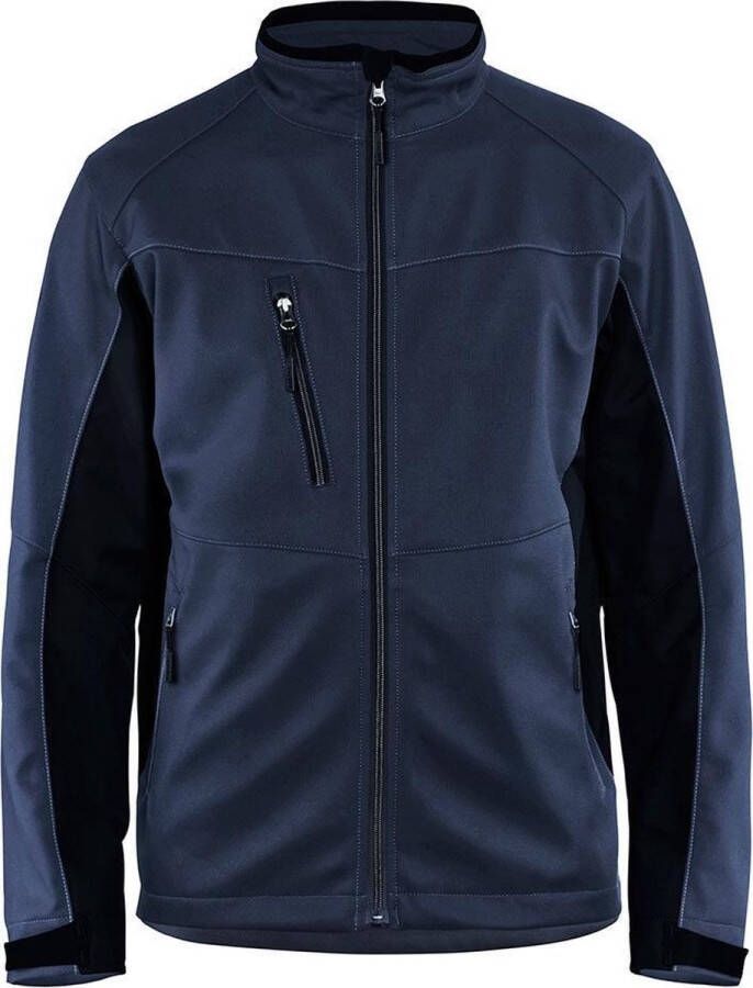 Blåkläder Blaklader Softshell Jack 4950-2516 Mannen Dark Navy Zwart S