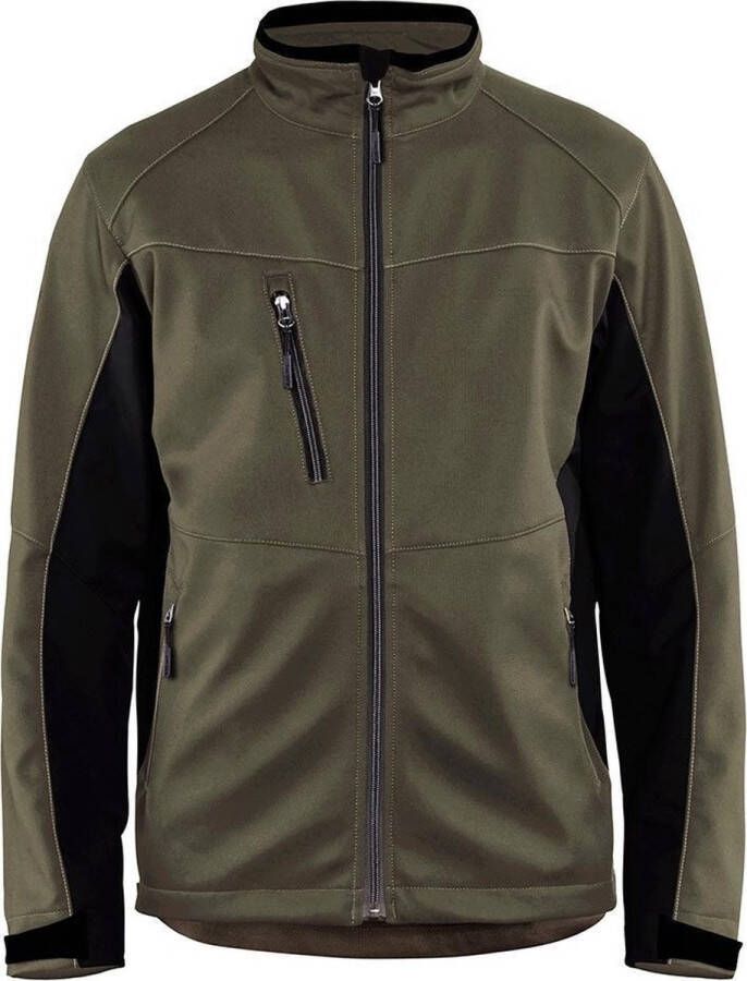 Blåkläder Blaklader Softshell Jack 4950-2516 Mannen Groen Zwart 3XL