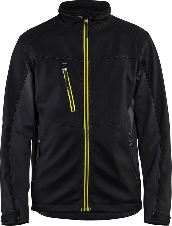 Blåkläder Blaklader Softshell Jack 4950-2516 Mannen Zwart Geel L