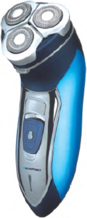 Blaupunkt MEN00798 Elektrisch Scheerapparaat Grote Accu Drie Scheerkoppen Blauw