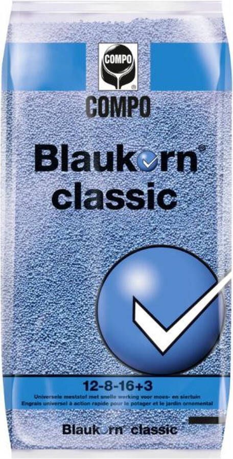 Blauwkorn Blauwe korrel plantenvoeding mest 25 kg meststoffen gazon meststoffen planten