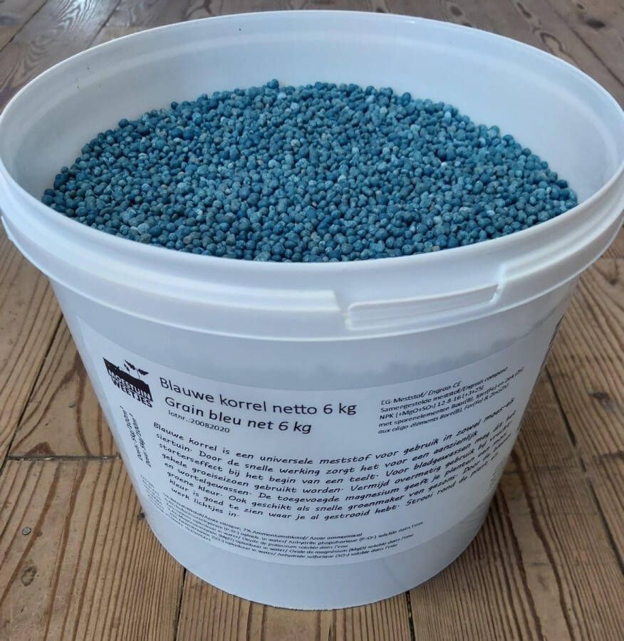 Blauwkorn Blauwe korrel plantenvoeding mest 6 kg meststoffen gazon meststoffen planten