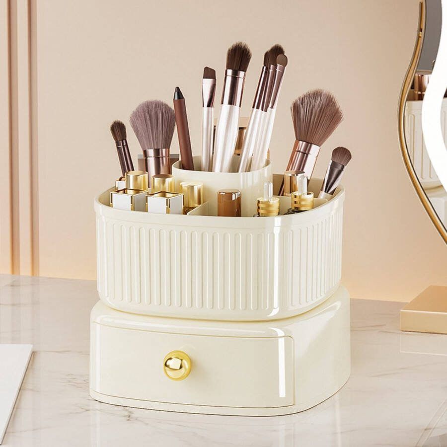 Blazelife Make up organizer Makeup Organizer draaibaar make up lades Wit
