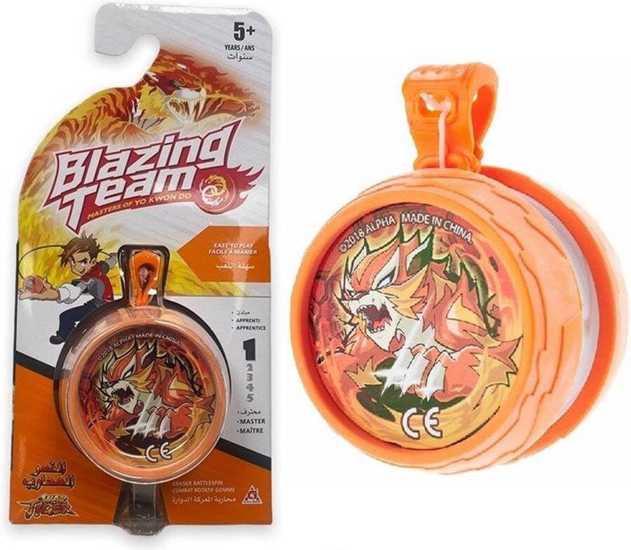 Blazing Team Yoyo Eraser Battlespin War Tiger Oranje Jojo