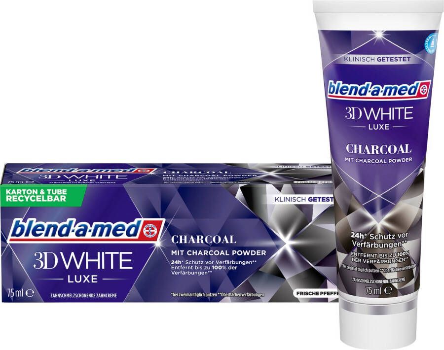 Blend-a-med Tandpasta 3D White Luxe Actieve Charcoal 75 ml