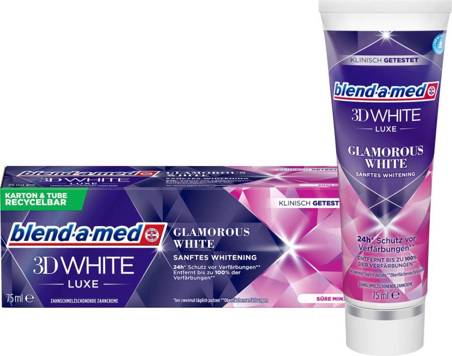 Blend-a-med Tandpasta 3D White Luxe Glamorous White 75 ml