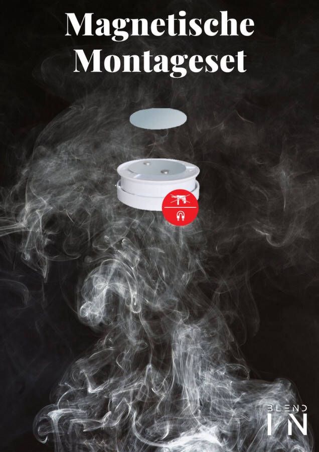 Blend In Rookmelder Bevestiging M3 Magneet Ophangsysteem Magneten Montageset Brandmelder