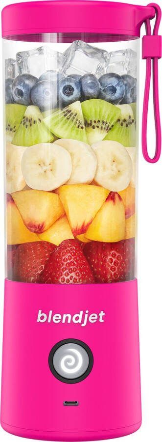 BlendJet 2 Portable Blender to Go Draadloze blender Draagbare blender Smoothie maker USB-C Oplaadbaar 475 ML Hot Pink