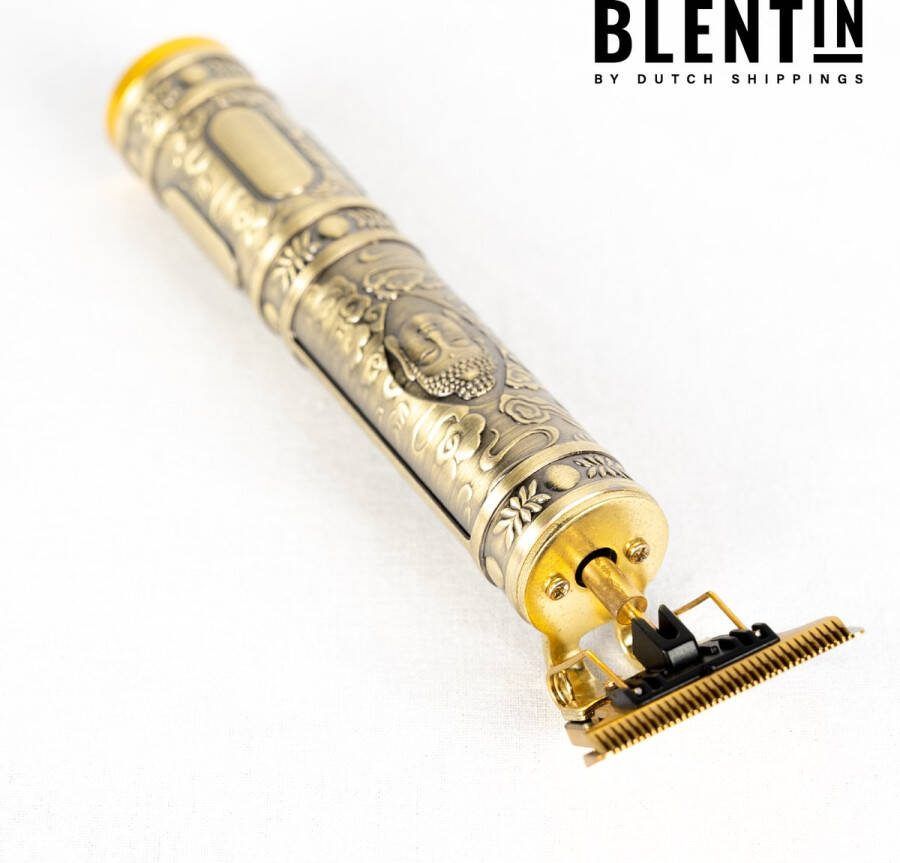 Blentin Gouden Baardtrimmer Tondeuse & Scheerapparaat Elektrisch Oplaadbaar Waterdicht & Draadloos Buddha