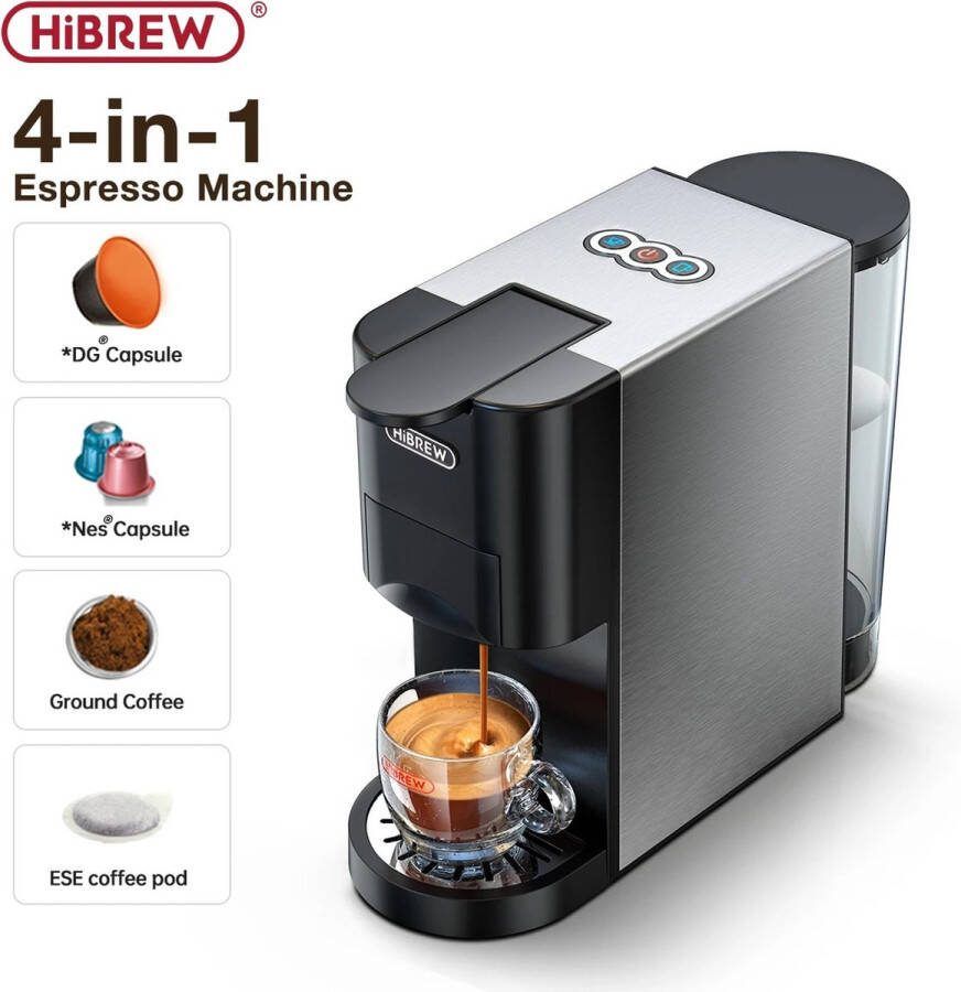 Bleumart Koffiemachine Koffiezetapparaat Cups 4 in 1 Koffie machine Dolce Gusto Nespresso Cappuccino Latte 19 Bar