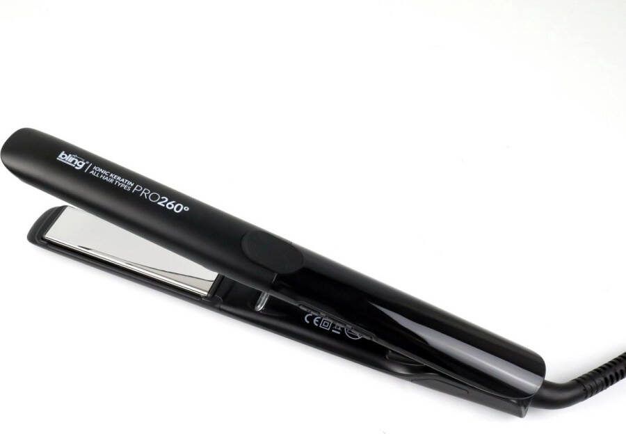 Bling Professional Bling Ionic Technology Stijltang Zwevende Anti-Statische Platen Keramisch-Titanium Alle Haartypes Maximale Temperatuur 260°C