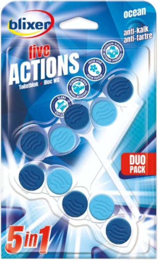 Blixer Beckmann Wc Blokje 5in1 Ocean Duo Pack 0604