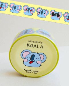 Bloemkolie Illustrations Bloemkolie Koala Washi Tape Cute Kawaii Stationery Grappige plakband Japan