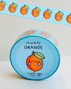 Bloemkolie Illustrations Bloemkolie Sinaasappel Washi Tape Orange Cute Kawaii Stationery Schattige Japanse plakband
