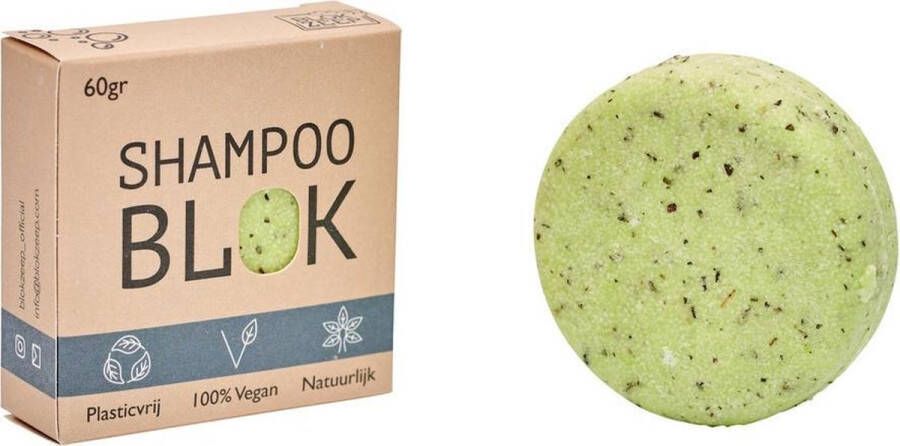 Blok Zeep Blokzeep Shampoo Bar MOJITO | zonder parabenen | zonder palmolie | zonder sls | vegan